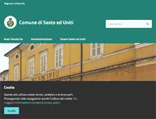 Tablet Screenshot of comune.sestoeduniti.cr.it
